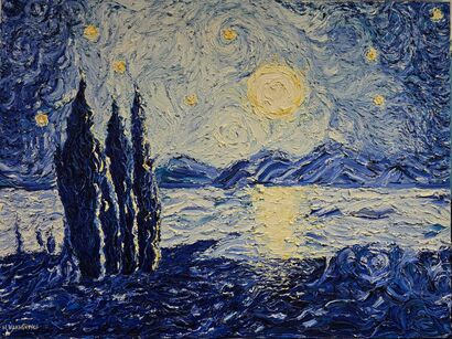 \'Moon Light\' - a Paint Artowrk by Halyna Vakulenko